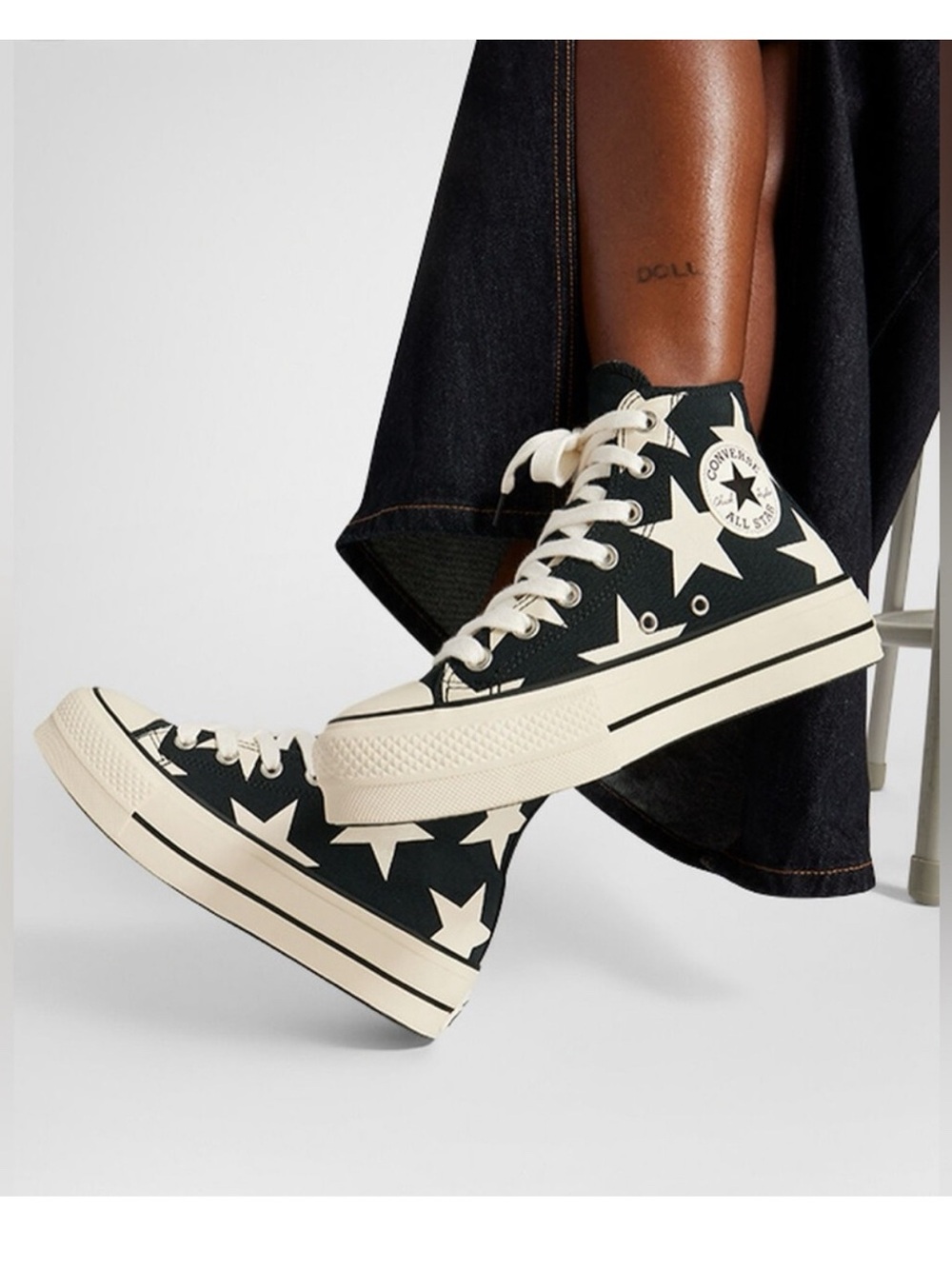 Converse Chuck All Star Lift Platform High Large Stars Sneakers